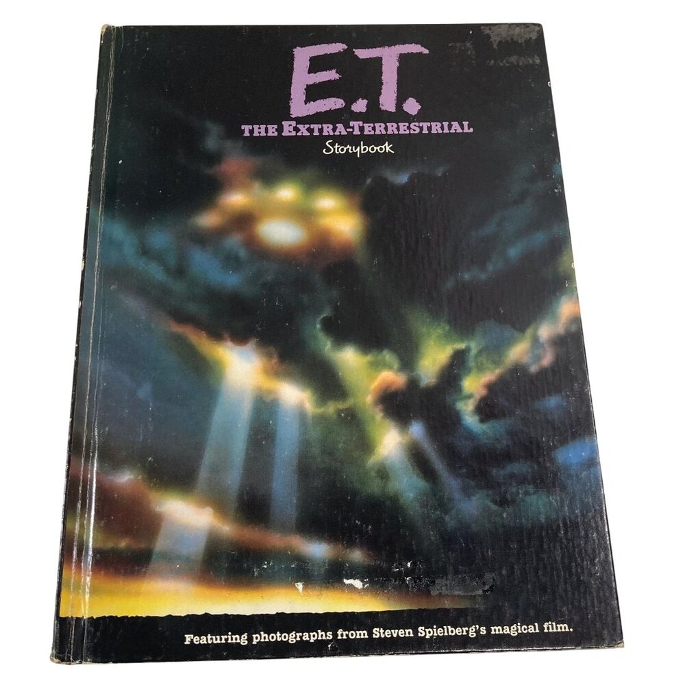 Vintage 1980s Children's Book ET Extraterrestrial Movie Kids Story Book HC